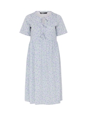 Yours Curve Cream Throw On Midaxi Dress - Image 6 of 6