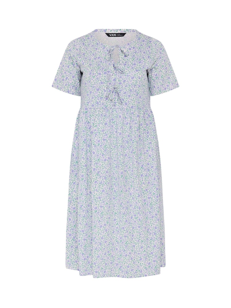 Yours Curve Cream Throw On Midaxi Dress - Image 6 of 6