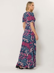 Long Tall Sally Blue Twist Front Maxi Dress - Image 3 of 5