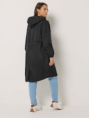 Yours Curve Black Waterproof Longline Jacket - Image 3 of 5