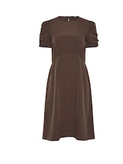 Long Tall Sally Brown Ruched Sleeve Mini Dress - Image 5 of 5
