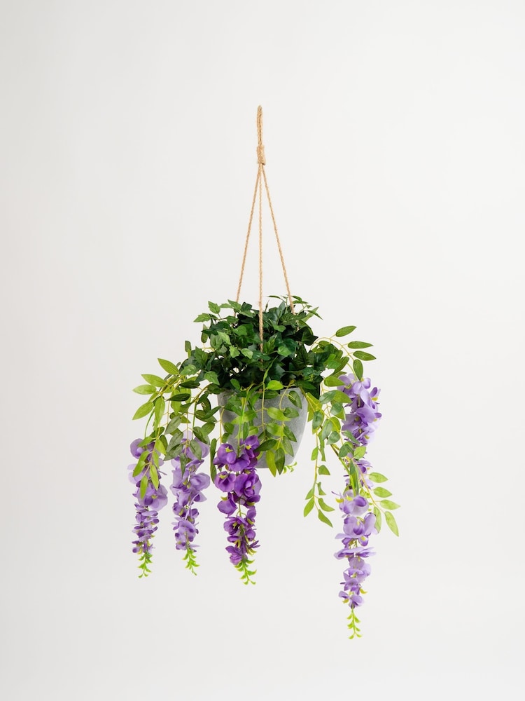 Scottish Everlastings Ltd Green Outdoor Hanging Artificial Wisteria & Ivy - Image 3 of 3