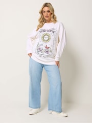 Yours Curve Sun And Moon Sweat Top - 圖片 2/5
