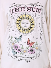 Yours Curve Sun And Moon Sweat Top - 圖片 4/5