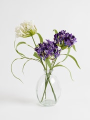 Scottish Everlastings Ltd Purple Artificial Agapanthus in Vase - Image 3 of 3