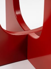 Scottish Everlastings Ltd Red Round Side Table - Image 2 of 3