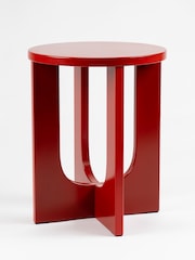 Scottish Everlastings Ltd Red Round Side Table - Image 3 of 3