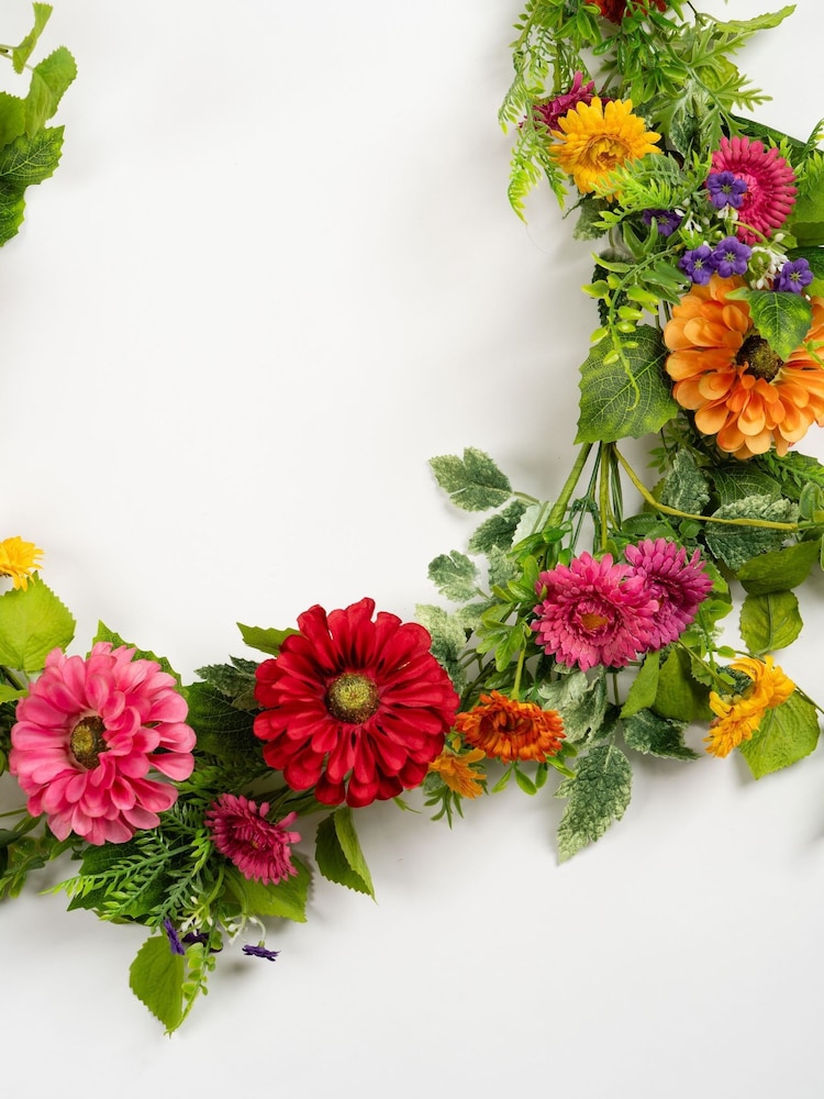 Scottish Everlastings Ltd Multi Floral Garland - Image 2 of 3 Scottish Everlastings Ltd Multi Floral Garland - Image 2 of 3