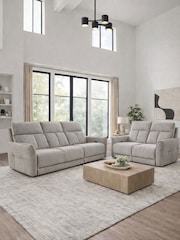 Aspire Furniture Acier Natural Ashford Power Recliner Sofa Set - Image 1 of 6