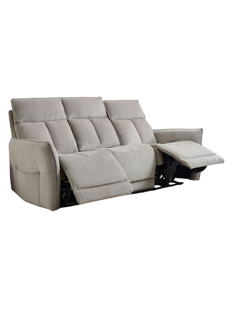 Aspire Furniture Acier Natural Ashford Power Recliner Sofa Set - Image 2 of 6