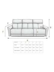 Aspire Furniture Acier Natural Ashford 2 Seater Power Recliner Sofa - Image 6 of 6