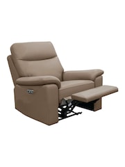 Aspire Furniture Mushroom Brown Corvan Power Recliner Sofa and Chair Set - Image 4 of 6