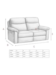 Aspire Furniture Mushroom Brown Corvan Power Recliner Sofa and Chair Set - Image 6 of 6