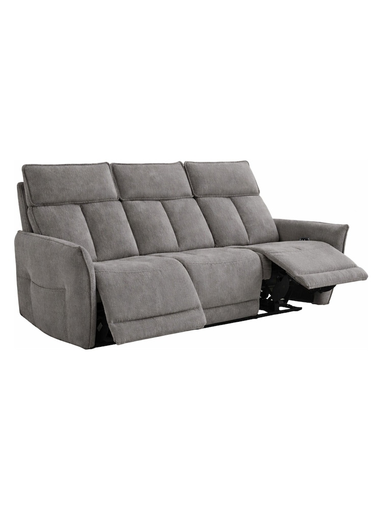 Aspire Furniture Twilight Grey Ashford Power Recliner Sofa and Chair Set - Image 2 of 6
