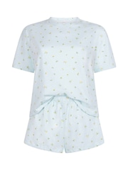 Hunkemoller Blue Cotton Pyjamas Set - Image 1 of 2