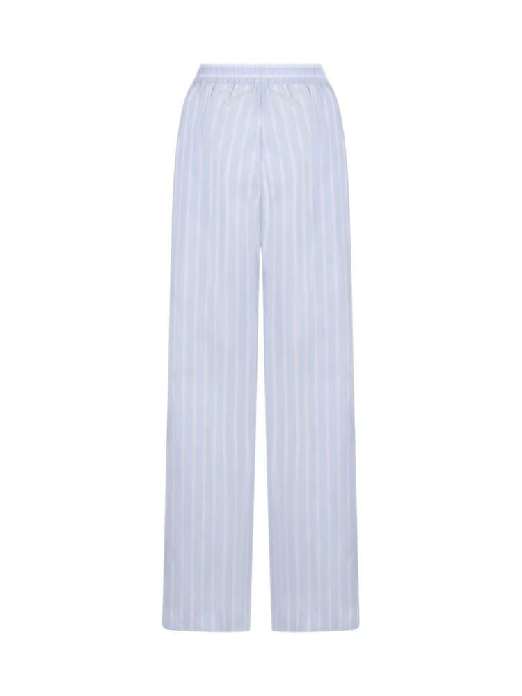 Hunkemoller Blue Woven Cotton Stripe Joggers - Image 5 of 5