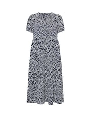 Blau - Evans Kurzarm-Kleid mit Knopfleiste - Bild 5 von 5