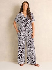 Evans Red Elasticated Waist Trousers - Image 3 of 6