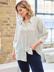 Evans White Stripe Shirt - Image 4 of 5