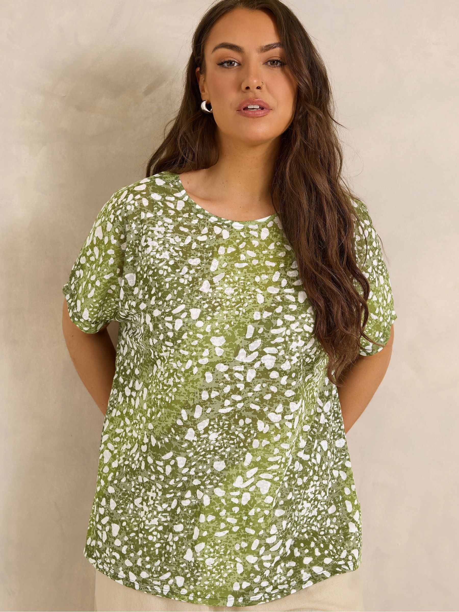 Evans Women's Green Burnout Top