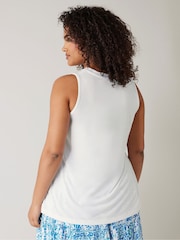 أبيض - Evans Modal Rich Vest Top - Image 3 of 5