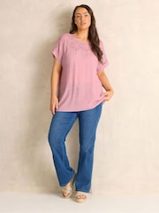 وردي - Evans Lace Detail Short Sleeve Top - Image 3 of 5