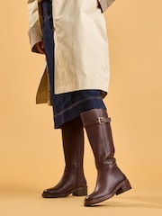 Hush Puppies Brown Anita Long Boots - Image 2 of 5