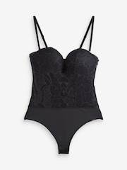 Lipsy Plunge Lace Bodysuit - Image 7 de 10