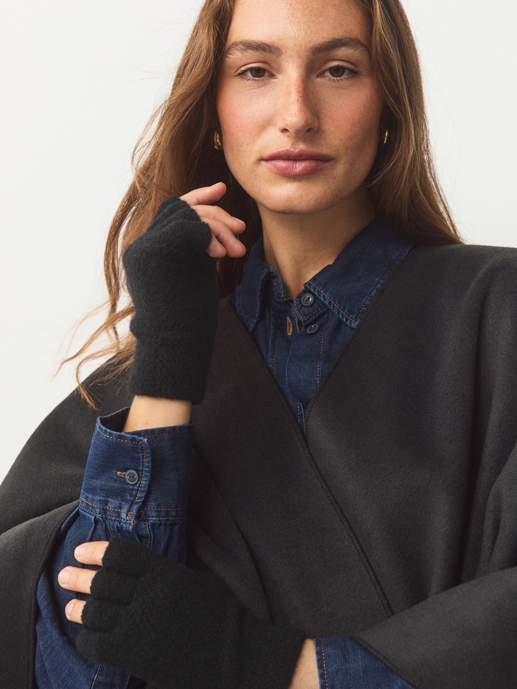 Buy Black Fingerless Gloves from Next USA