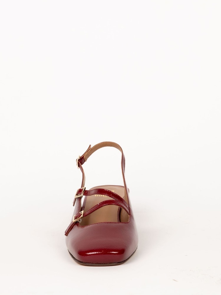 Bobbies Red Becca Mid-Heeled Slingbacks Mary Janes With Straps - Image 4 of 4 Bobbies Red Becca Mid-Heeled Slingbacks Mary Janes With Straps - Image 4 of 4