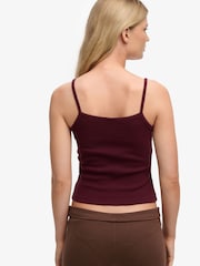 SUPERDRY Red Athletic Essentials Graphic Print Cami Top - Image 4 of 5