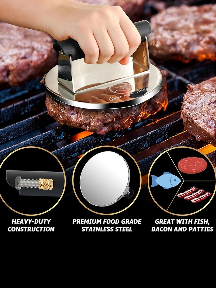 Gourmet Easy Stainless steel Stainless Steel Burger Press - Image 2 of 4