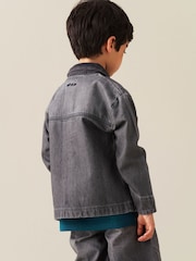 Angel & Rocket Malik Cord Detail Denim Jacket - 圖片 3/6