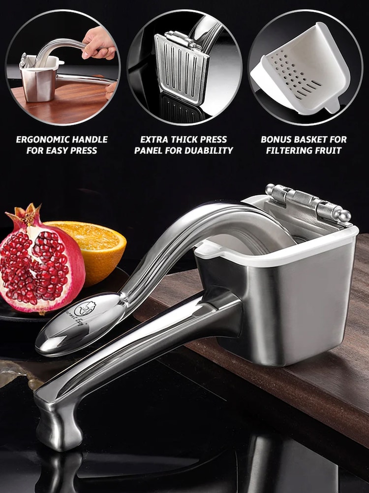 Gourmet Easy Stainless steel Heavy-Duty Stainless Steel Lemon Squeezer - Image 1 of 3