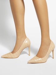 Dune London Natural Leather Assured Court Shoes - Image 1 of 6
