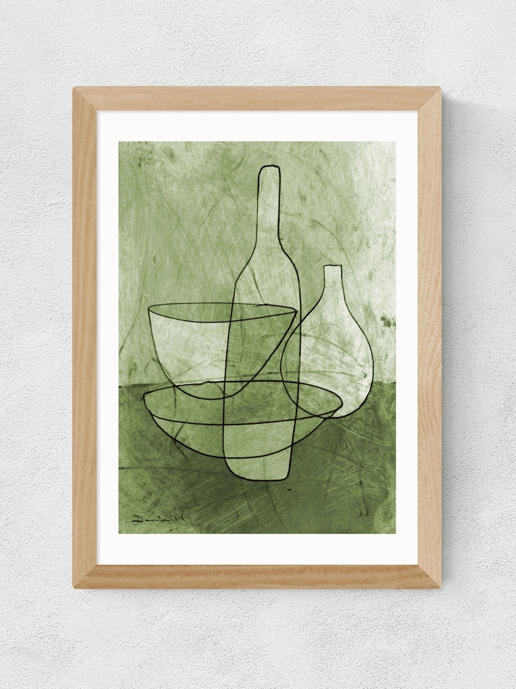 East End Prints Oak Kitchen Still Life Wall Art Print by Dan Hobday - Image 2 of 2