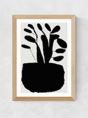 East End Prints Oak Potted Plant Silhouette II Wall Art Print by Cartissi - Image 2 of 2