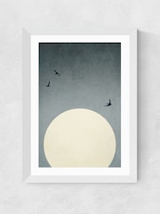 East End Prints White Moonshine Dancers Wall Art Print by Kubistika - Image 2 of 2