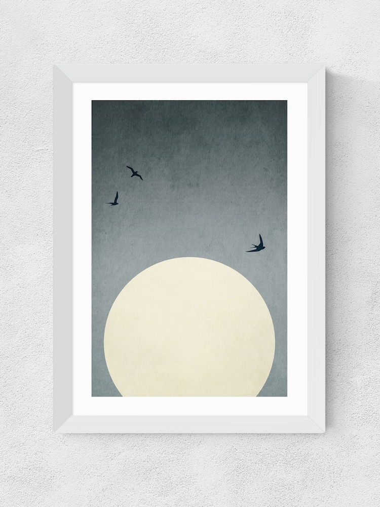 East End Prints White Moonshine Dancers Wall Art Print by Kubistika - Image 2 of 2