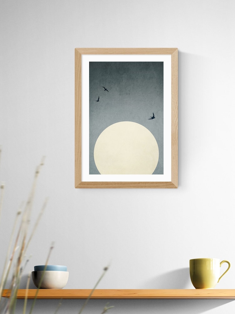 East End Prints Oak Moonshine Dancers Wall Art Print by Kubistika - Image 1 of 2