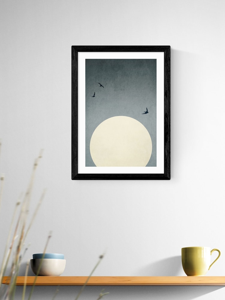 East End Prints Black Moonshine Dancers Wall Art Print by Kubistika - Image 1 of 2