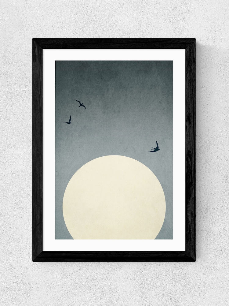 East End Prints Black Moonshine Dancers Wall Art Print by Kubistika - Image 2 of 2