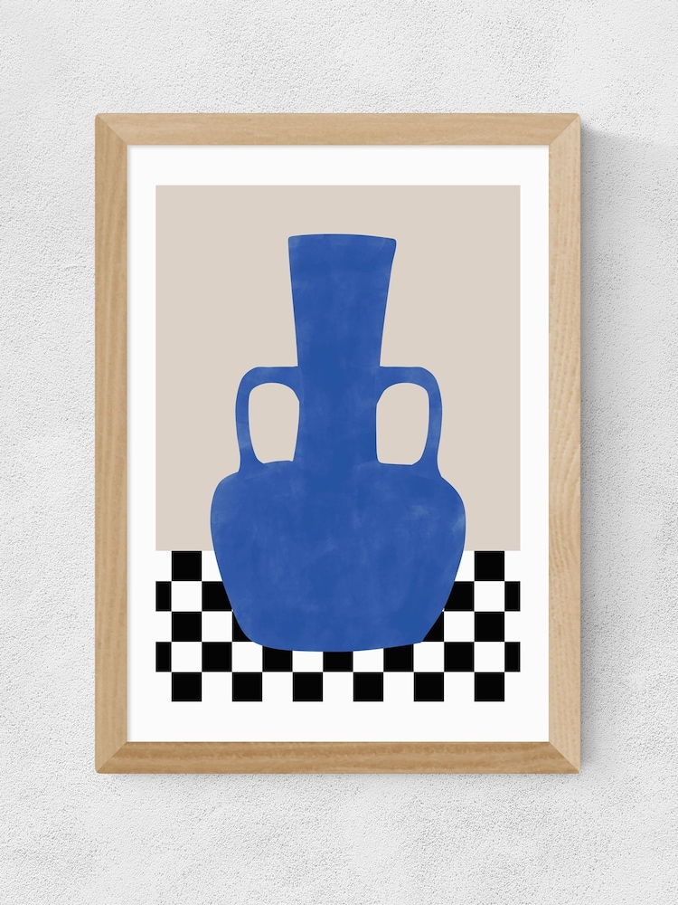 East End Prints Oak Blue Still Life Poster II Wall Art Print by The Print Republic - Image 2 of 2 East End Prints Oak Blue Still Life Poster II Wall Art Print by The Print Republic - Image 2 of 2