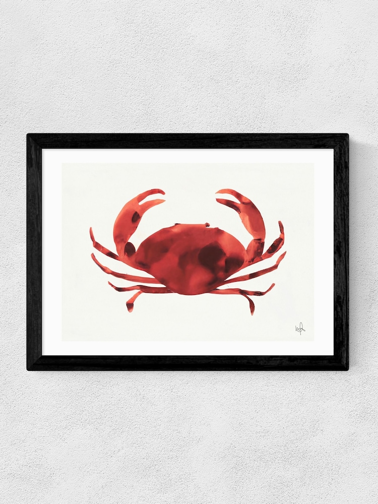 East End Prints Black Crabs Tale Wall Art Print by Merel Takken - Image 2 of 2
