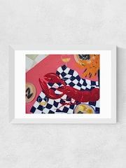 East End Prints White Sea View Wall Art Print by Lucy Muss - Image 2 of 2