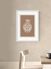 East End Prints White Rustic Vase Wall Art Print by Oh Fine! Art - Image 1 of 2