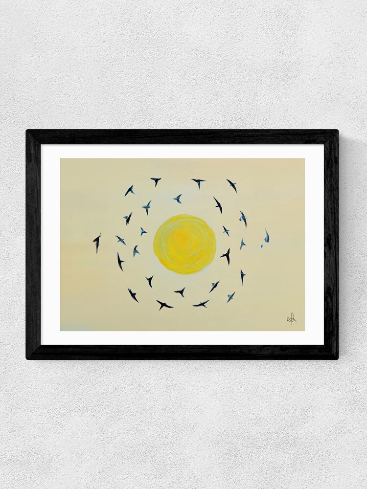 East End Prints Black Fly Away With Me Wall Art Print by Merel Takken - Image 2 of 2