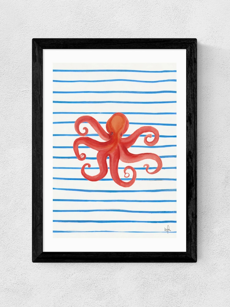 East End Prints Black Deep Sea Wall Art Print by Merel Takken - Image 2 of 2 East End Prints Black Deep Sea Wall Art Print by Merel Takken - Image 2 of 2