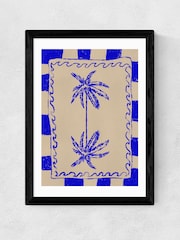 East End Prints Black Coastal Charm Wall Art Print by Shatha Dafai - Image 2 of 2
