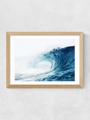 East End Prints Oak Mega Wave Wall Art Print by Sisi and Seb - Image 2 of 2
